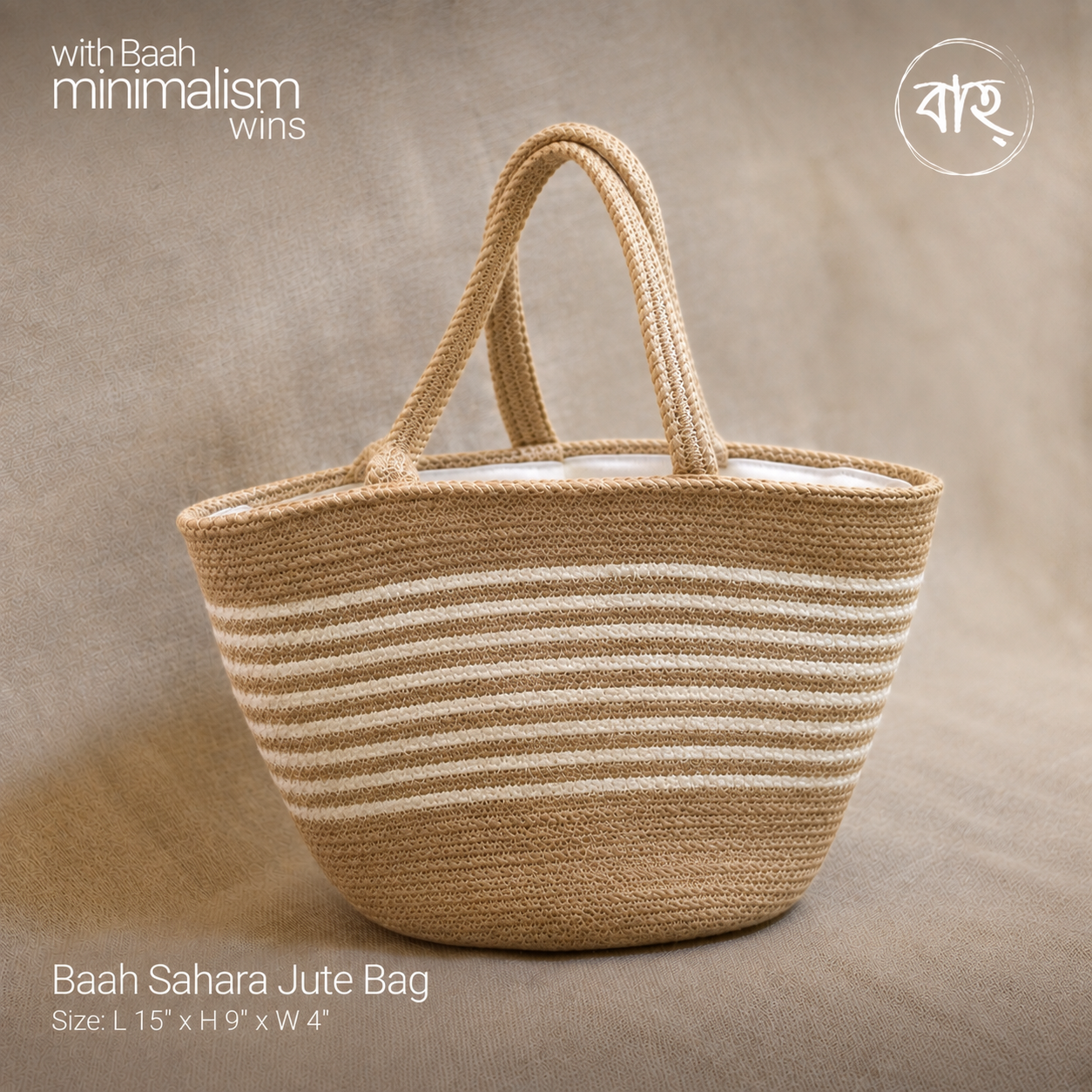 Baah Sahara Jute Tote Bag